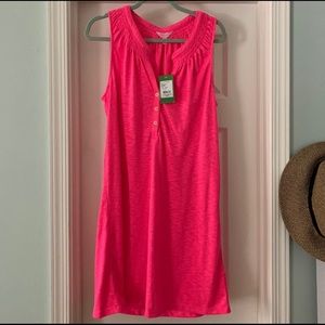 NWT Lilly Pulitzer Essie Dress XL Hot Pink Fusion